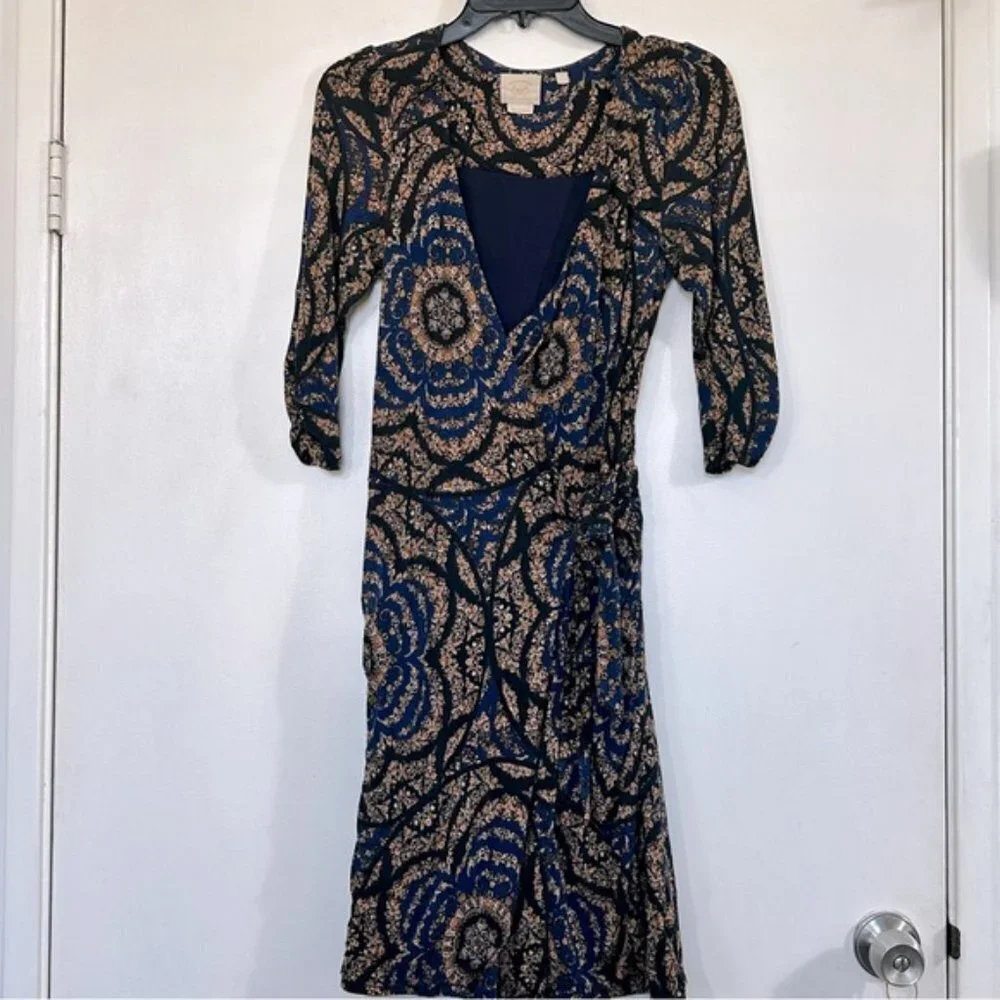 Vanessa Virginia Lena Faux Wrap Dress Size S - Picture 3 of 12